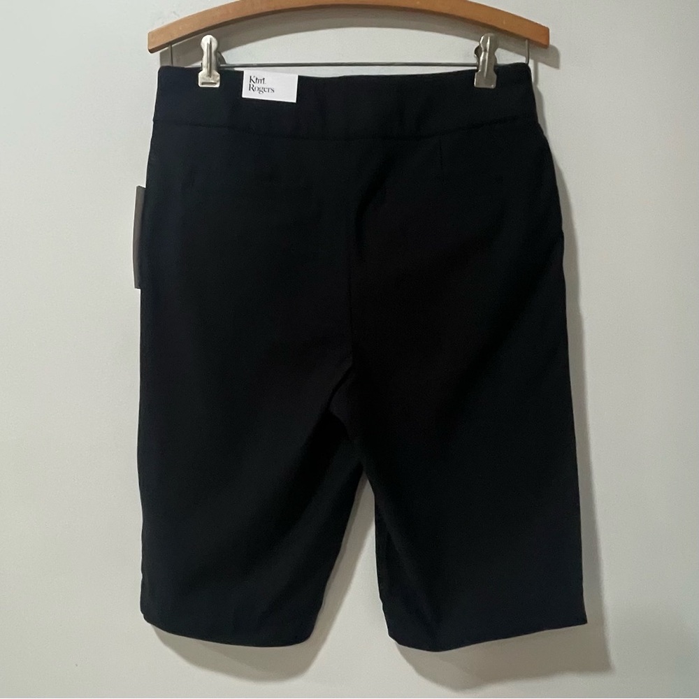 NWT Kim Rogers Black Millennium Bermuda Pull On Shorts Stretch Tummy Control - Picture 4 of 8